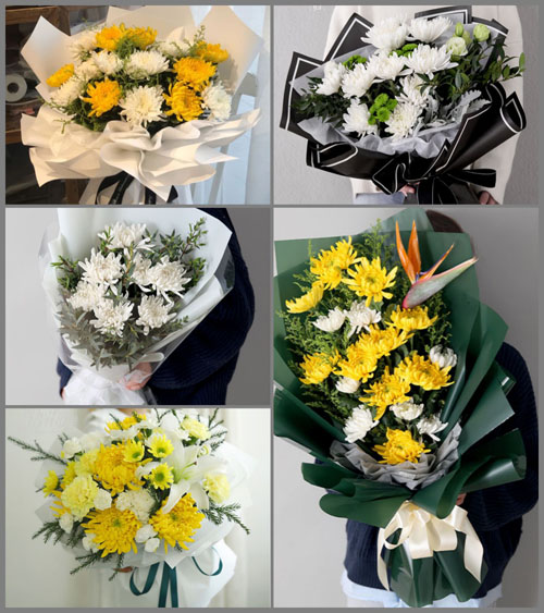 湖北黄冈市浠水县洗马镇白事花束代送